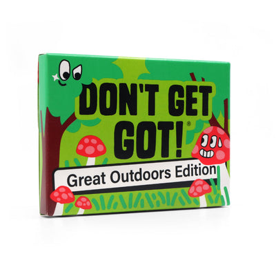 Big Potato Dont Get Got Outdoor Edition mission cards visible during campsite setup.