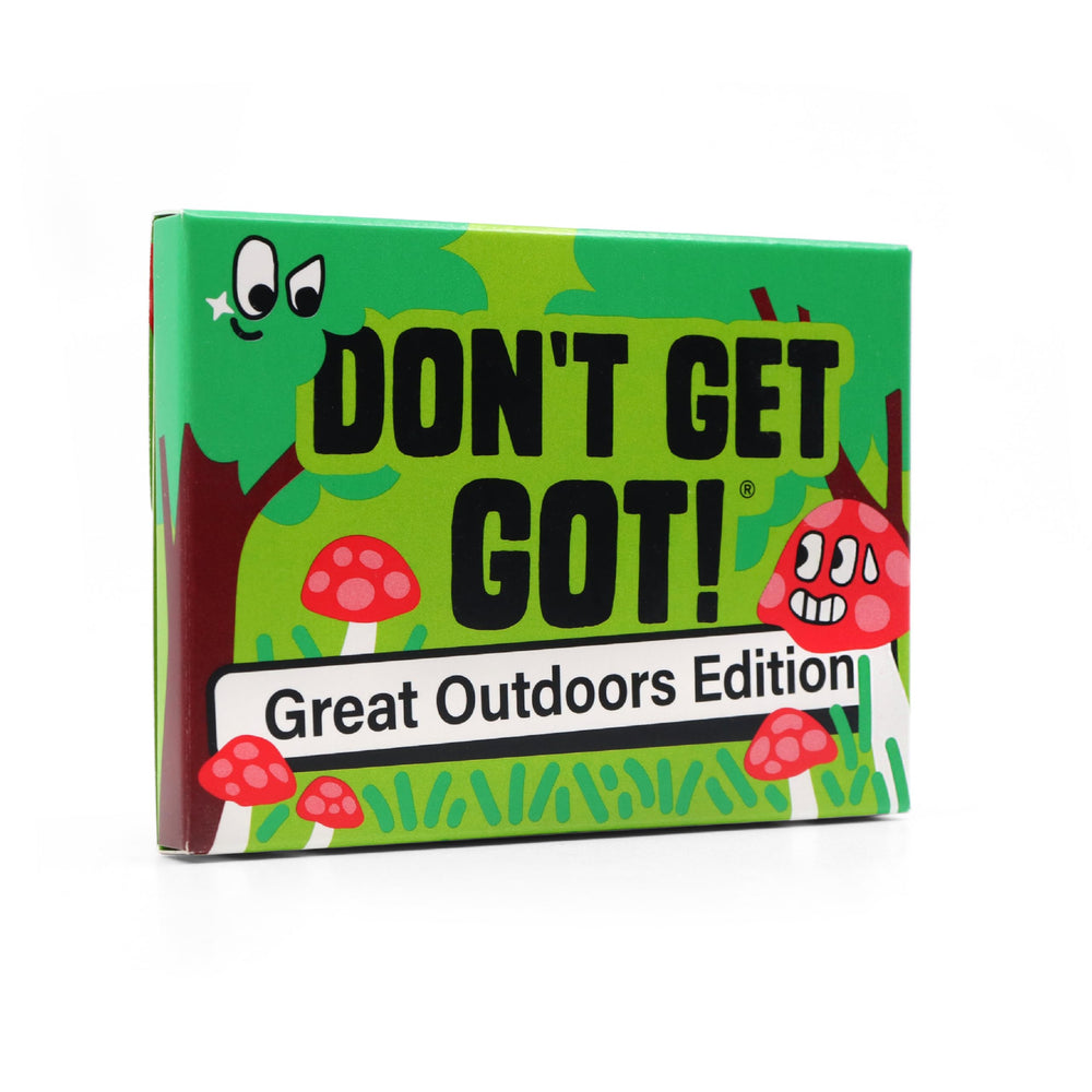 Big Potato Dont Get Got Outdoor Edition mission cards visible during campsite setup.