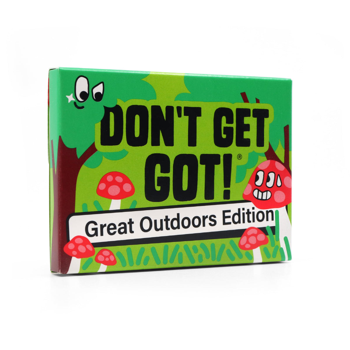 Big Potato Dont Get Got Outdoor Edition mission cards visible during campsite setup.
