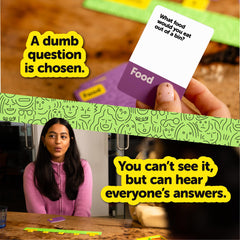 Big Potato Dumb Questions game-night setup ready for play