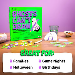 Halloween cards and doodles from Ghosts Can't Draw deck