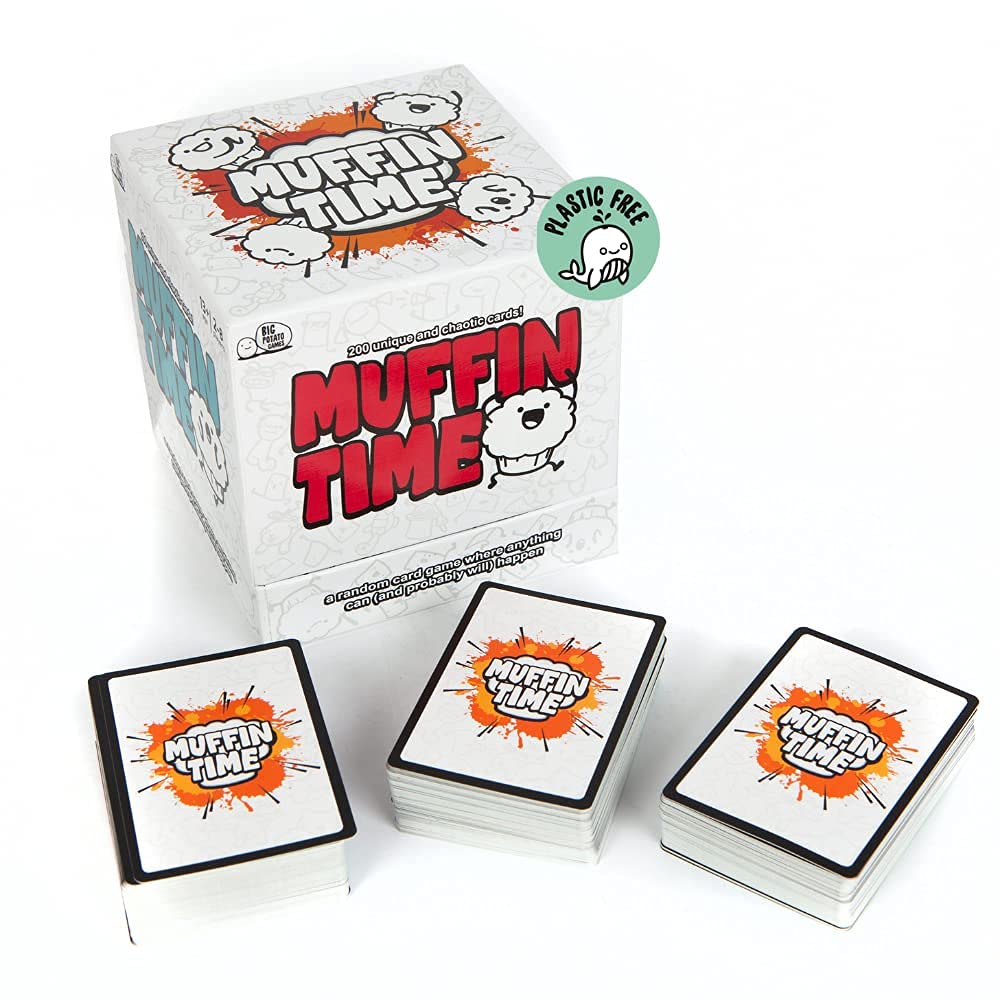 Big Potato Muffin Time contents highlight 200 cards and easy rules