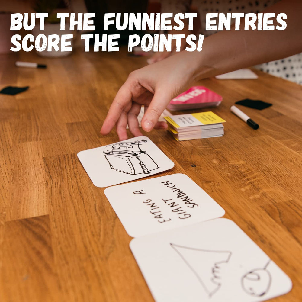 Big Potato Scrawl gameplay setup, demonstrates quick, social fun for groups.