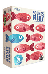 Big Potato Sounds Fishy board game setup for a family game night.