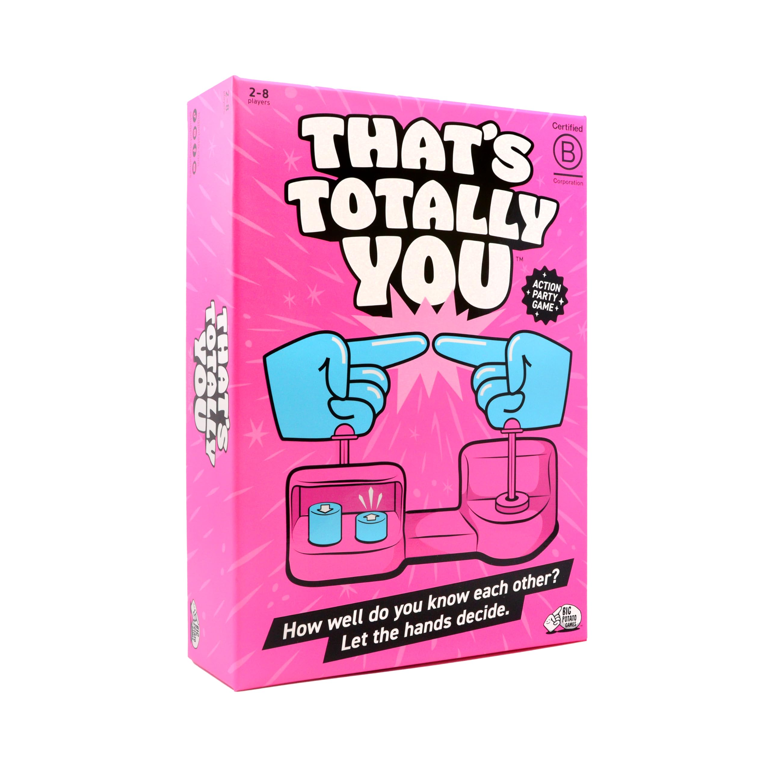 Big Potato That's Totally You with swivel hands for playful decisions during family game night.