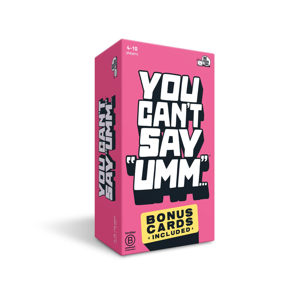Big Potato You Can’t Say UMM game box and bell, ideal for lively family nights