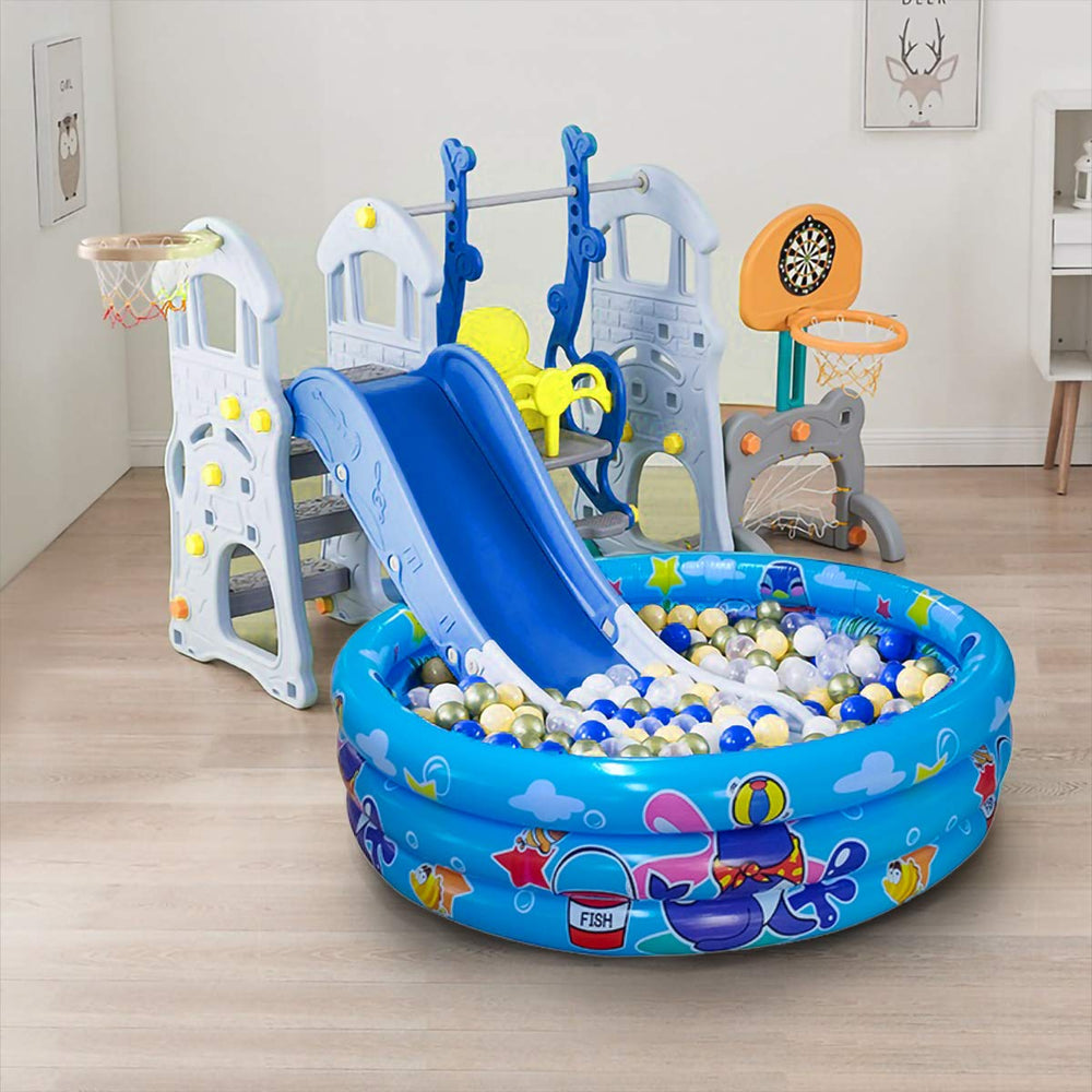 Big Summer 3 Rings Kiddie Pool thick vinyl highlights durability