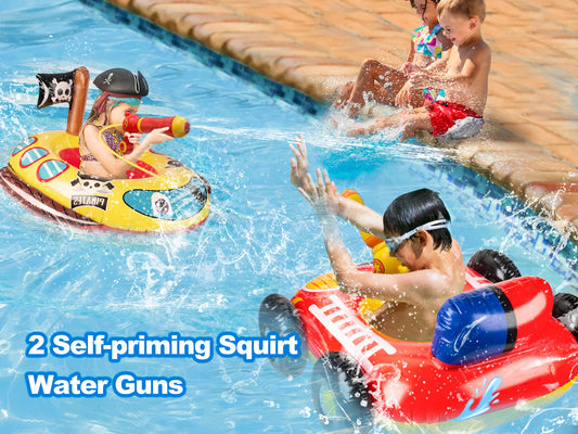 Big Summer built-in-squirt-gun, continuous splash fun from the pool