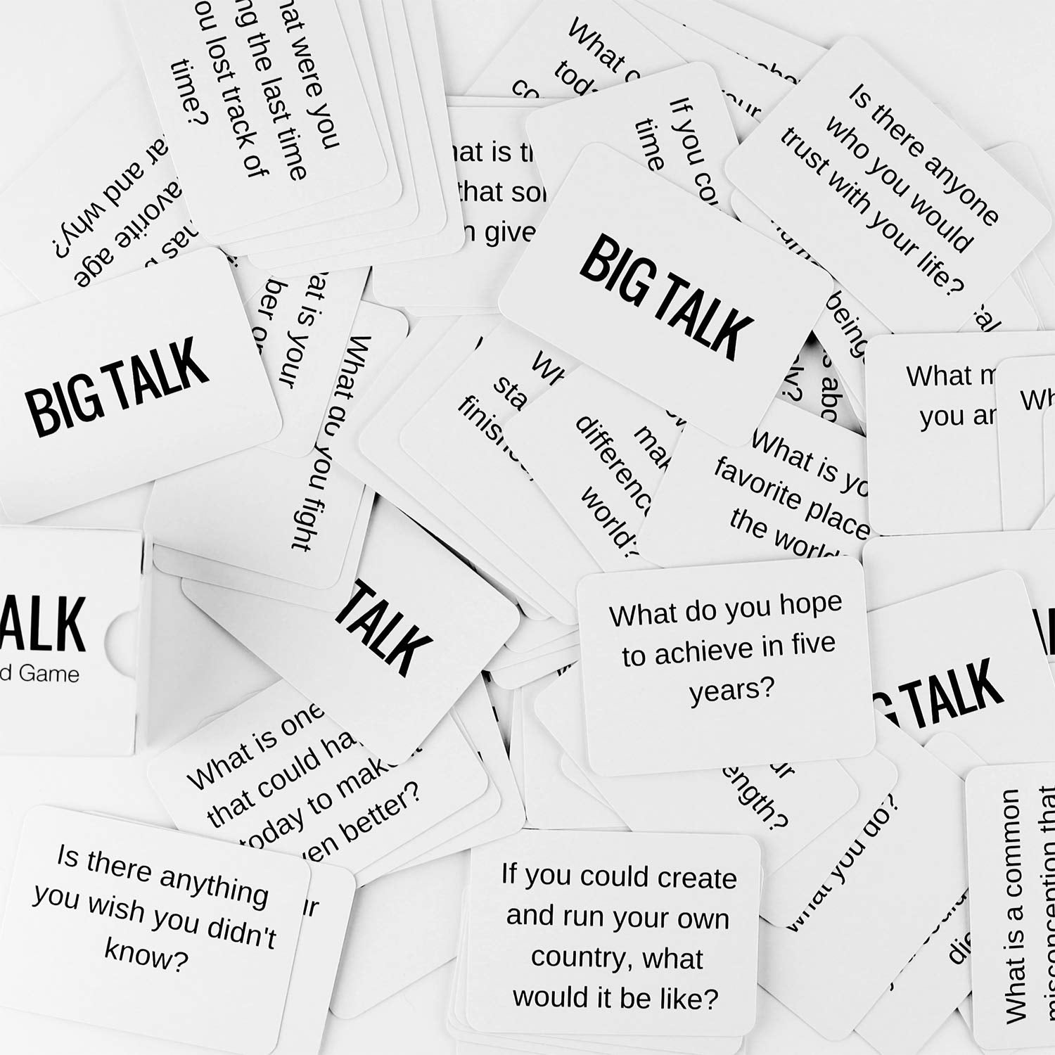 Big Talk Conversation Starters Family-night demonstrates versatile family game night prompts.
