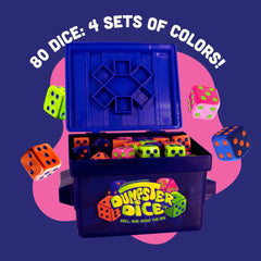 Graffiti sticker sheet to personalize Dumpster Dice for players.