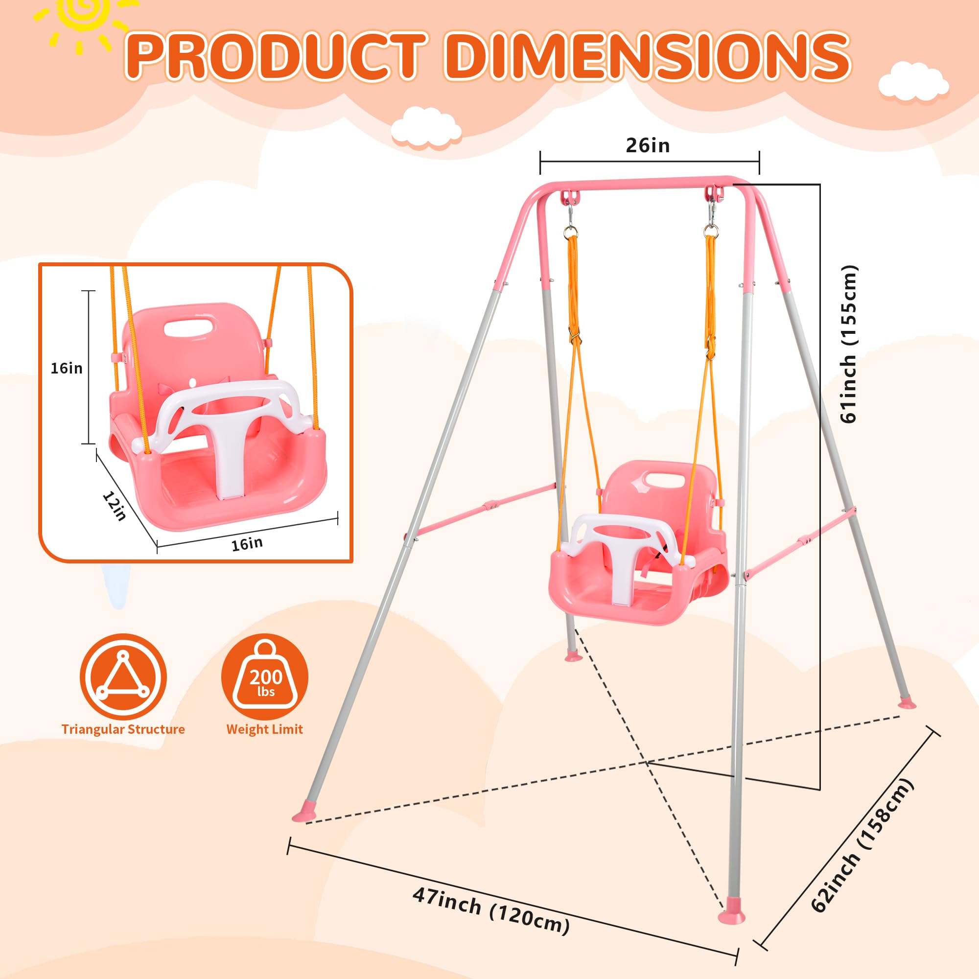 Bighaki808 foldable metal stand enabling easy storage after playtime
