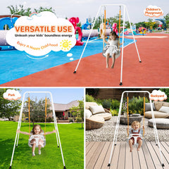 Bighaki808 kid-friendly seat delivers comfortable swings.