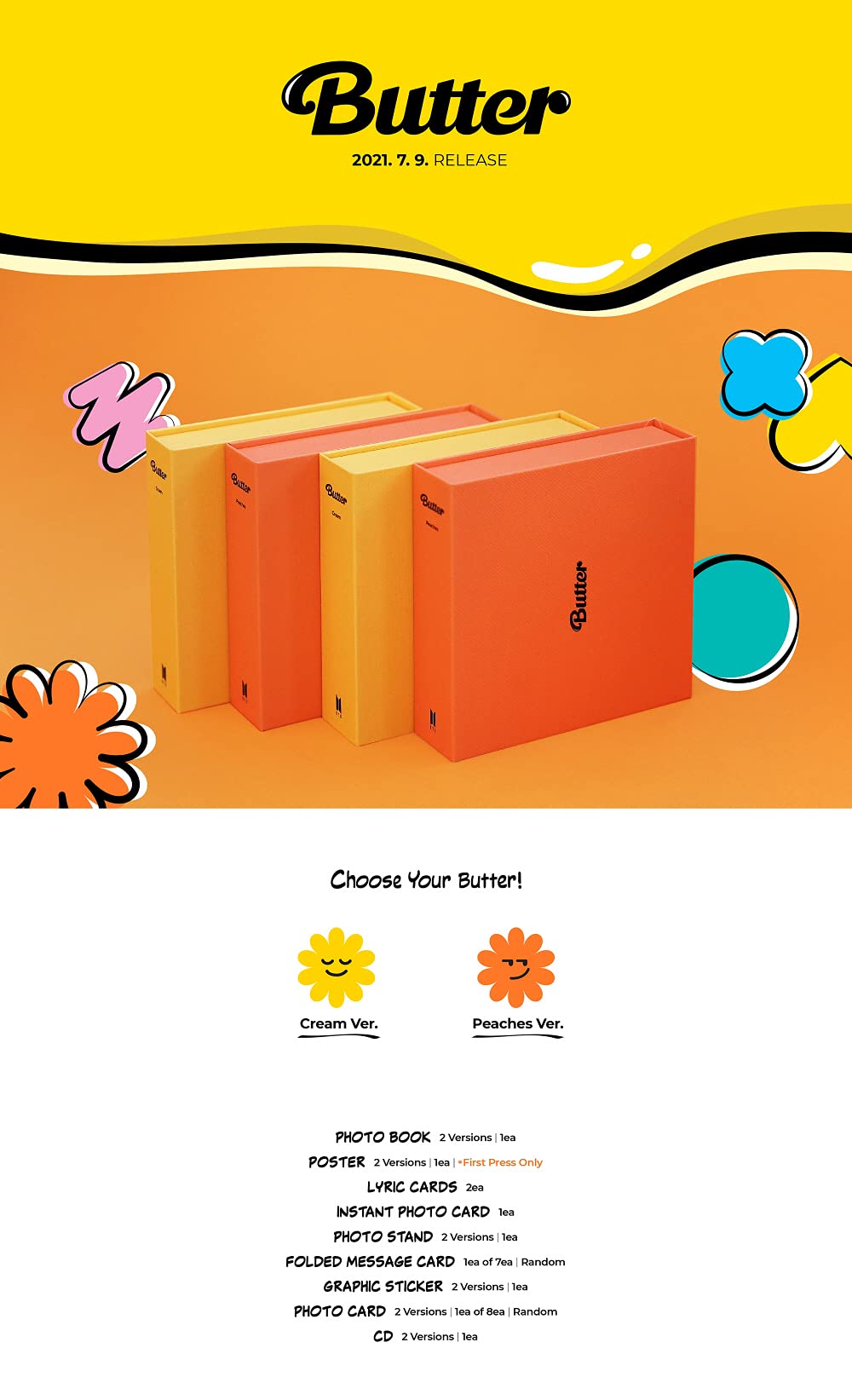 BigHit BTS Butter Peach Ver cream photobook adds tactile charm to your collection