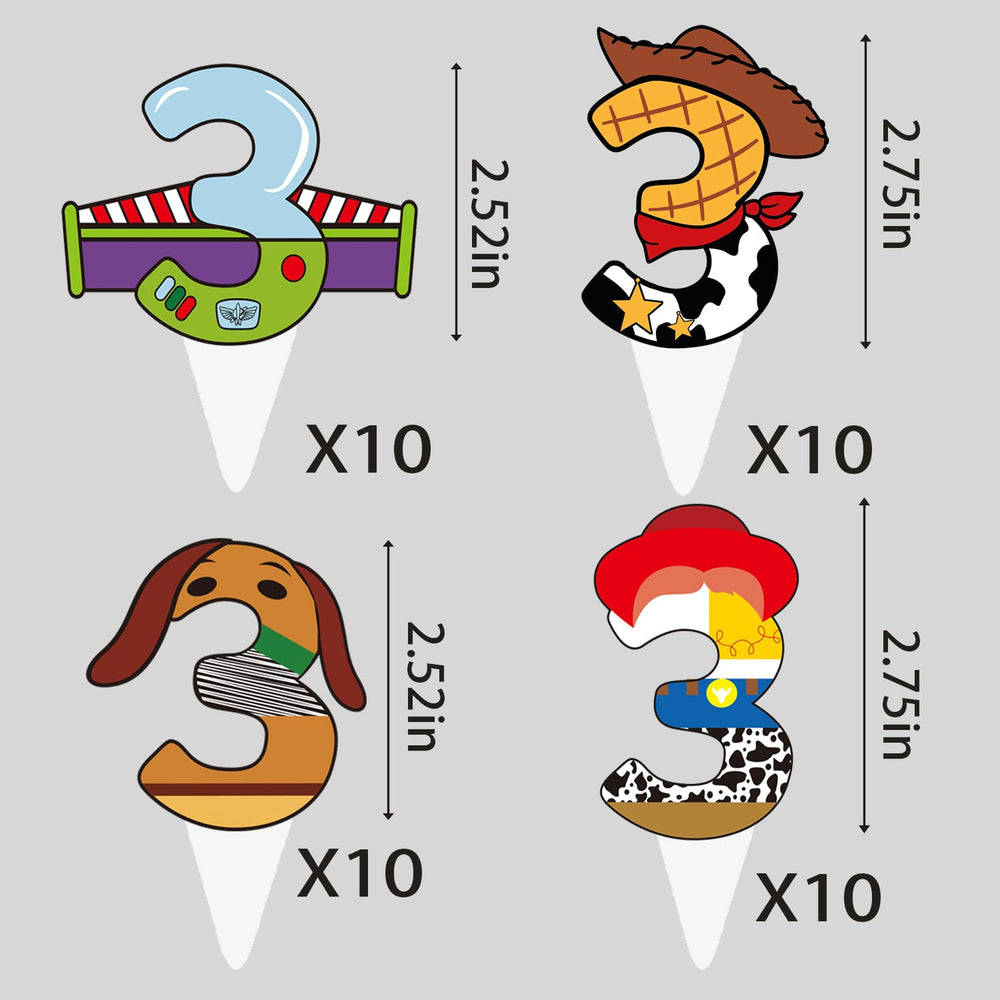 BIGKEOKI boy and girl themed toppers simplify party dessert decorating.