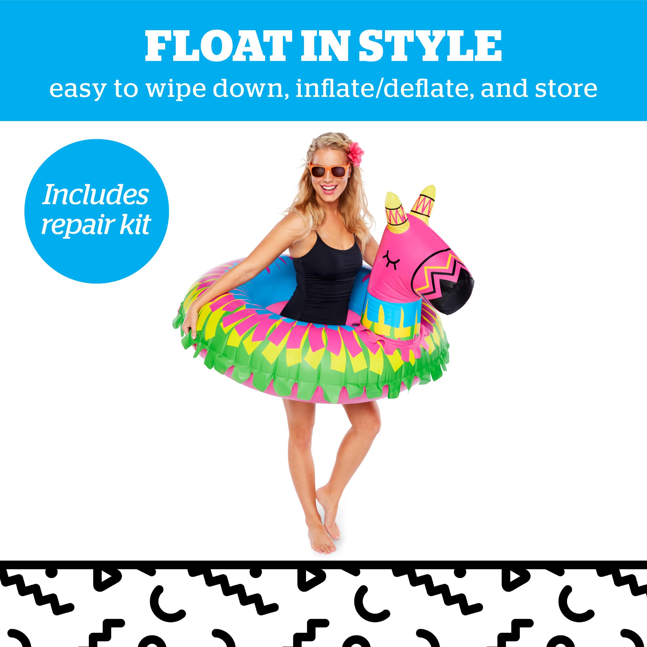 BigMouth durable vinyl pool float for lake or pool days.