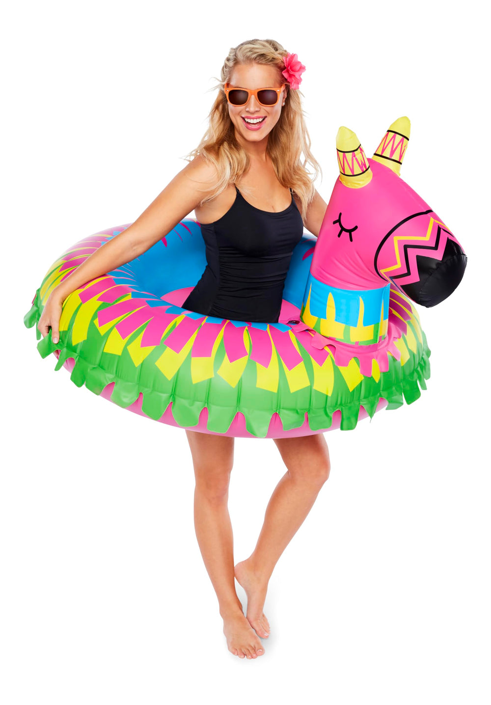 BigMouth Giant Donkey Pinata pool float ready for festive fun.