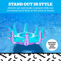 BigMouth Inc inflatable pool tube with durable vinyl for pool, beach, or lake days