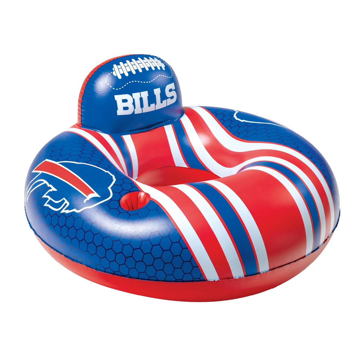 BigMouth Inc Buffalo Bills 42-inch pool float with backrest for comfortable lounging