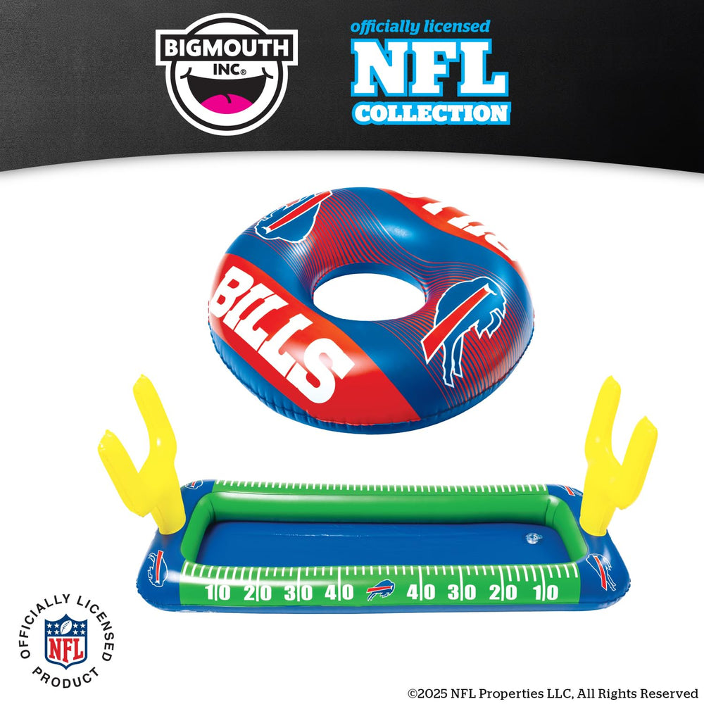 BigMouth Inc Buffalo Bills float at the beach for a Bills-themed day