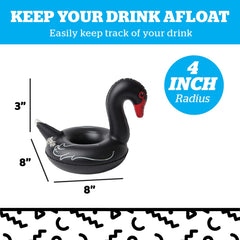 BigMouth Inc white swan drink holder keeps cups afloat during pool time