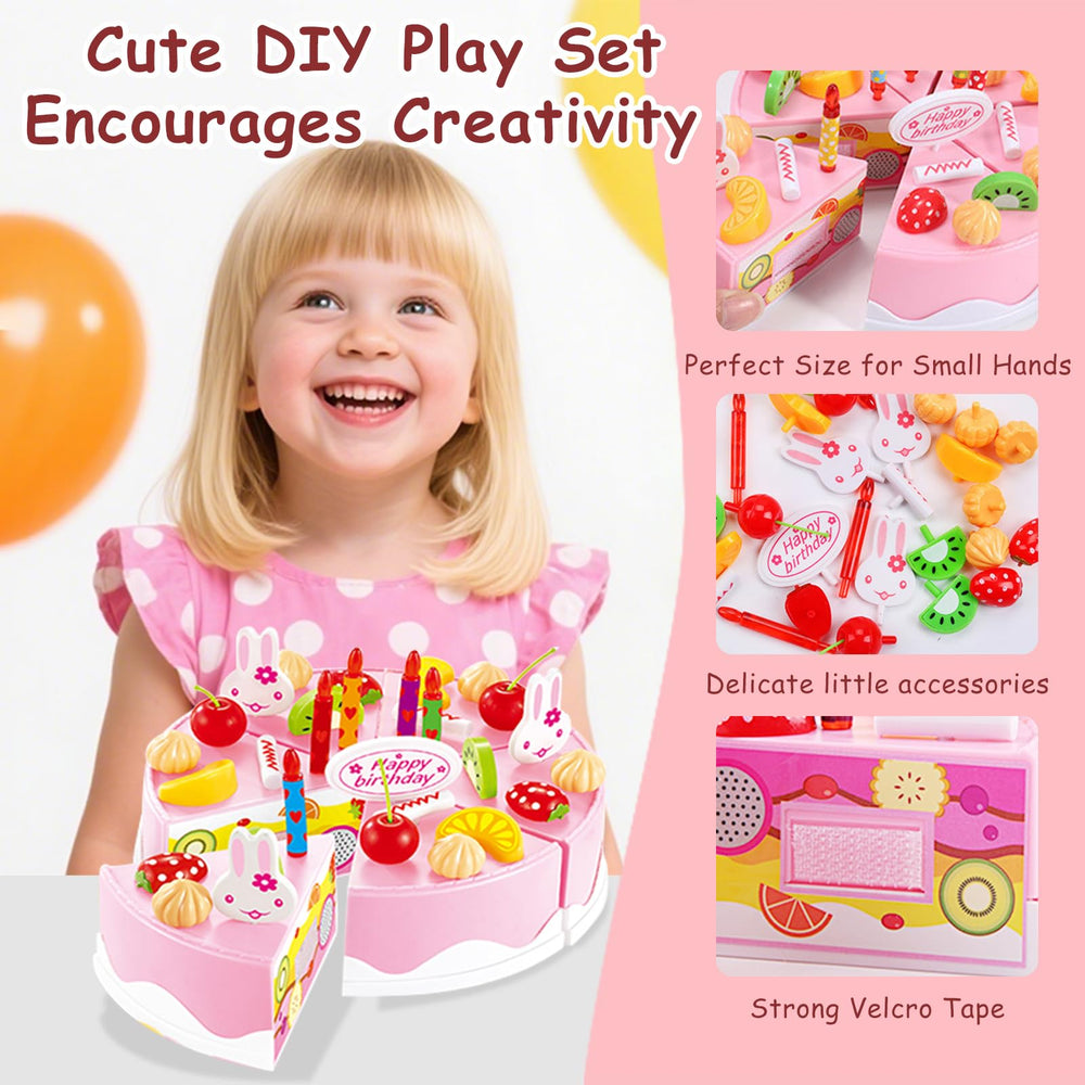 BigNoseDeer pretend-serve cake piece demonstrates sharing during playtime