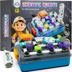 BIGRANK science kit overview with 58 circuit parts for hands-on STEM learning