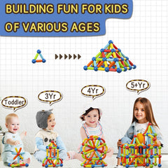Kids assemble BigShu blocks to explore 2D and 3D shapes and learning concepts.