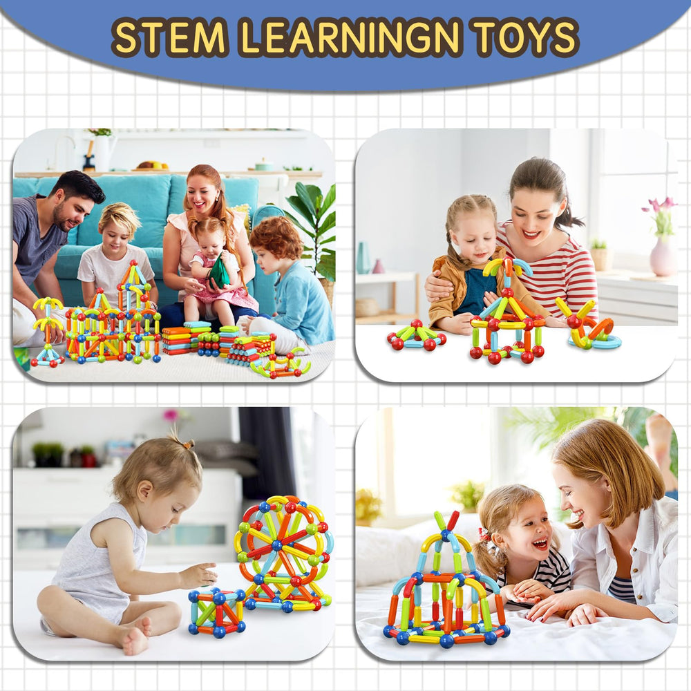 Family play scene with BigShu blocks fostering bonding and collaborative building.