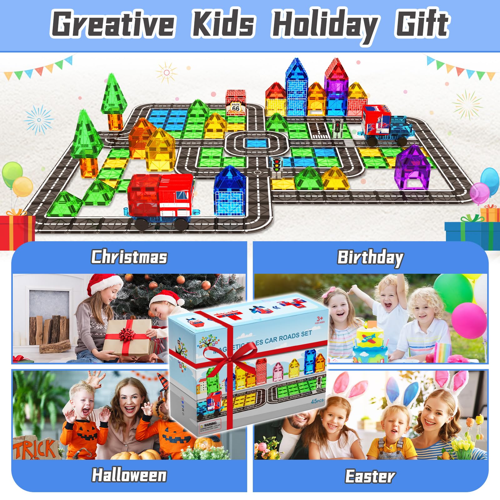BigShu kids build a road world for open ended learning