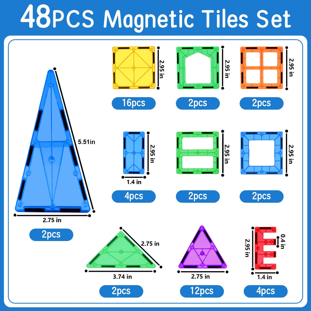 BigShu magnetic tiles compatible with other brands for expanded play.