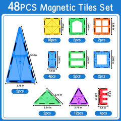 BigShu magnetic tiles compatible with other brands for expanded play.