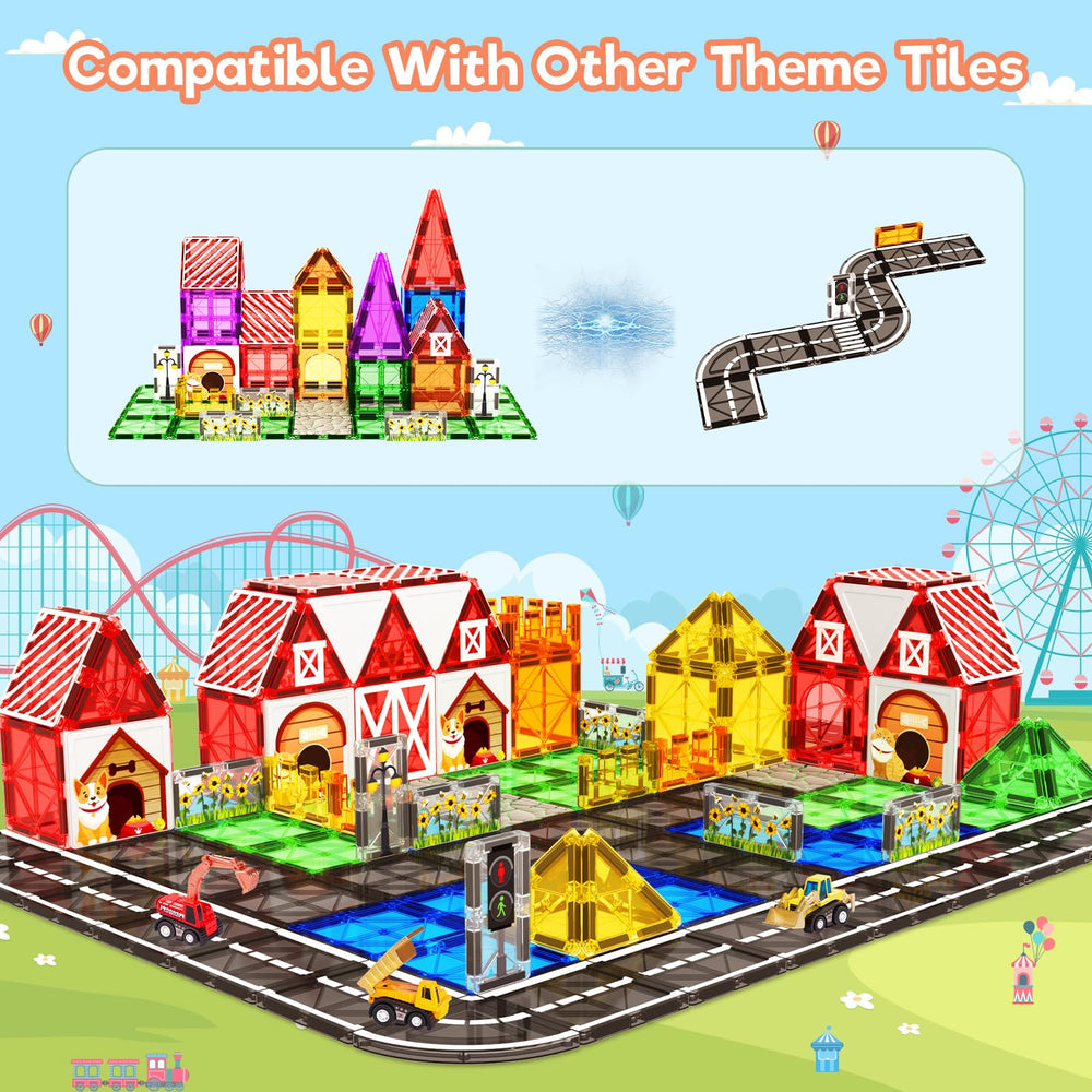 BigShu magnetic tiles promote hands-on STEM learning and fine motor control.