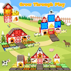 BigShu fence and triangle tiles encouraging constructive building and spatial skills