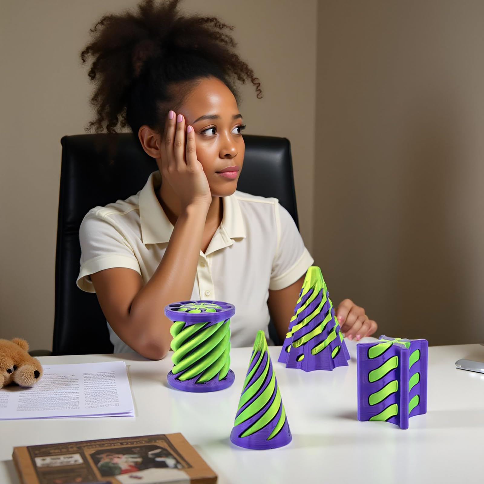 Bigted Helix screw design offers satisfying twists and turns