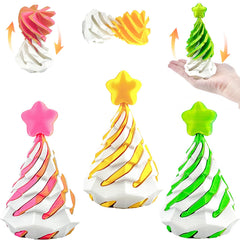 Bigted Spiral Cone Fidget Toy showing pyramid passthrough for focused, mindful breaks