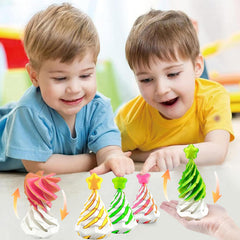 Gift-ready Bigted fidget toy with pyramid passthrough for collectors