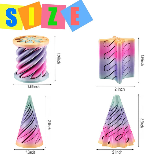 Bigted Spiral Cone Fidget Twist showcases smooth motion and tactile satisfaction.