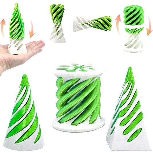 Bigted WG Spiral Cone Fidget Toy with pyramid passthrough for focus and stress relief