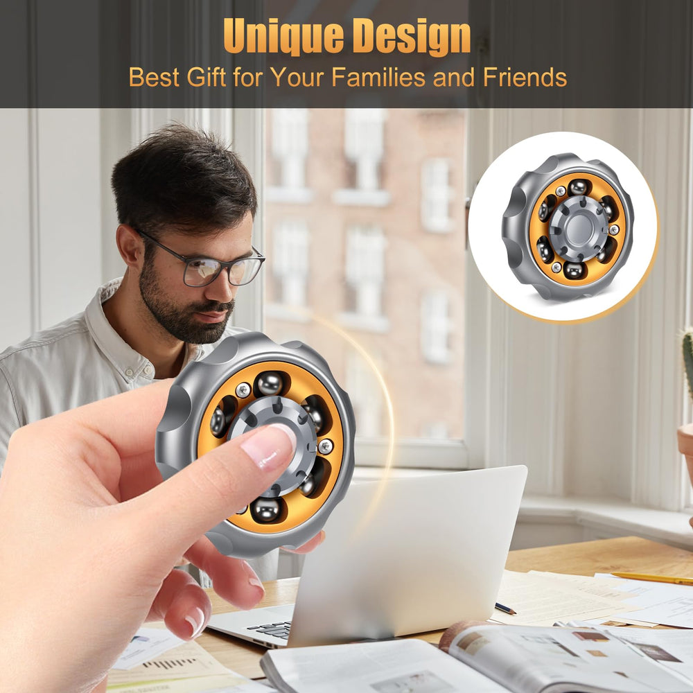 Bihevn metal precision spinner grey family use demonstrating simple shared enjoyment