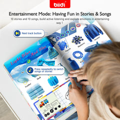 Biidi drawing zone coloring area supports creativity and fine motor skills.