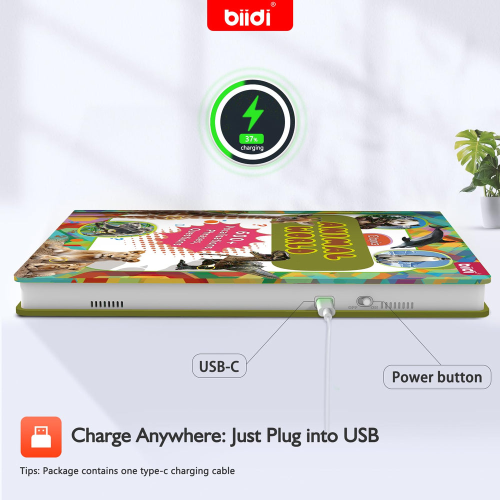 Biidi English Type-C port for quick charging keeps playtime uninterrupted