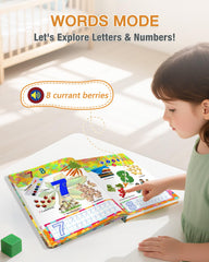 Biidi letters and numbers themed pages with colorful visuals to spark recognition.