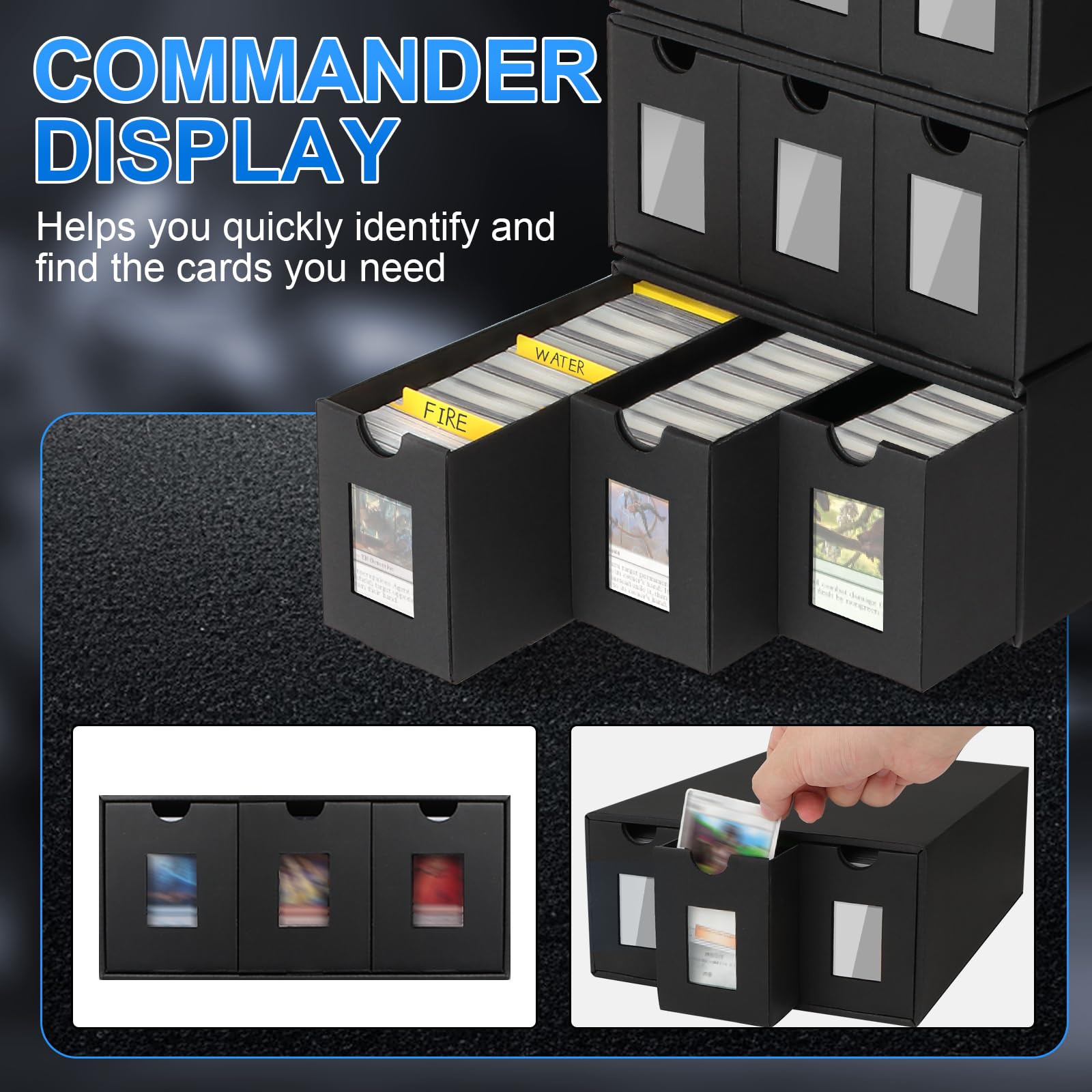 BILIPLE color dividers in 12 colors help segment cards clearly.