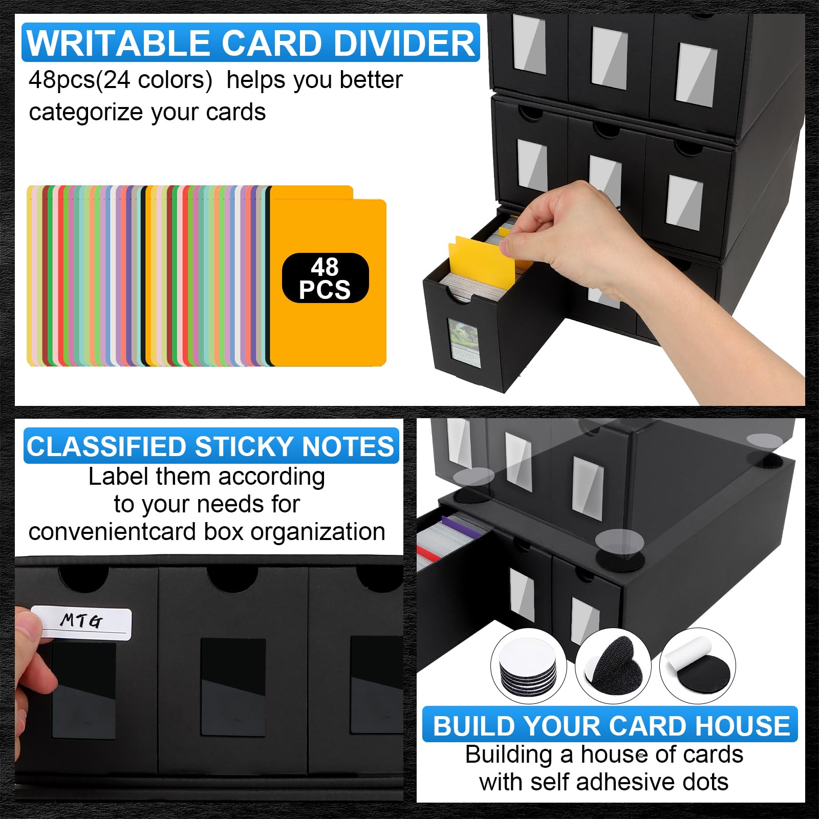 BILIPLE detachable modular card box enabling flexible configurations