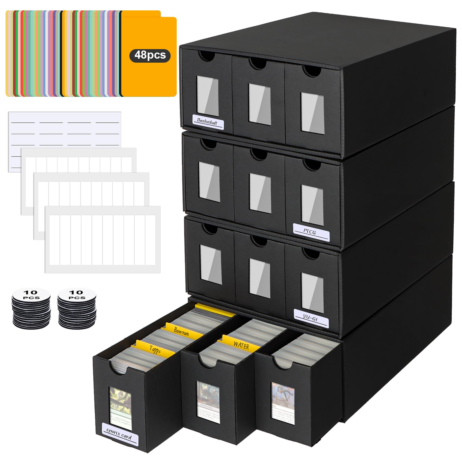 BILIPLE thickened card storage box showing rugged durability for large card collections
