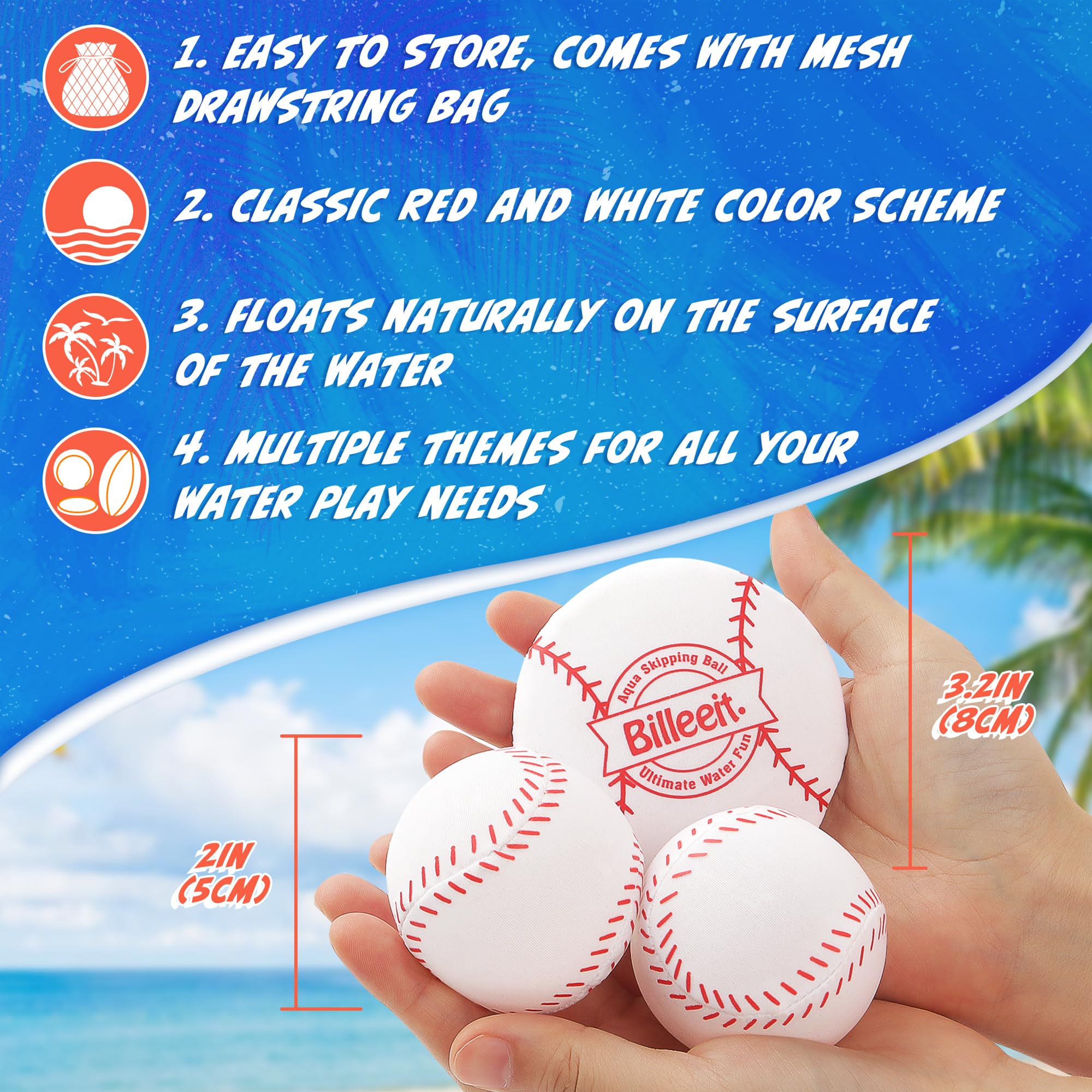 Billeeit ball and disc set ready for pool play, promoting family fun and coordination