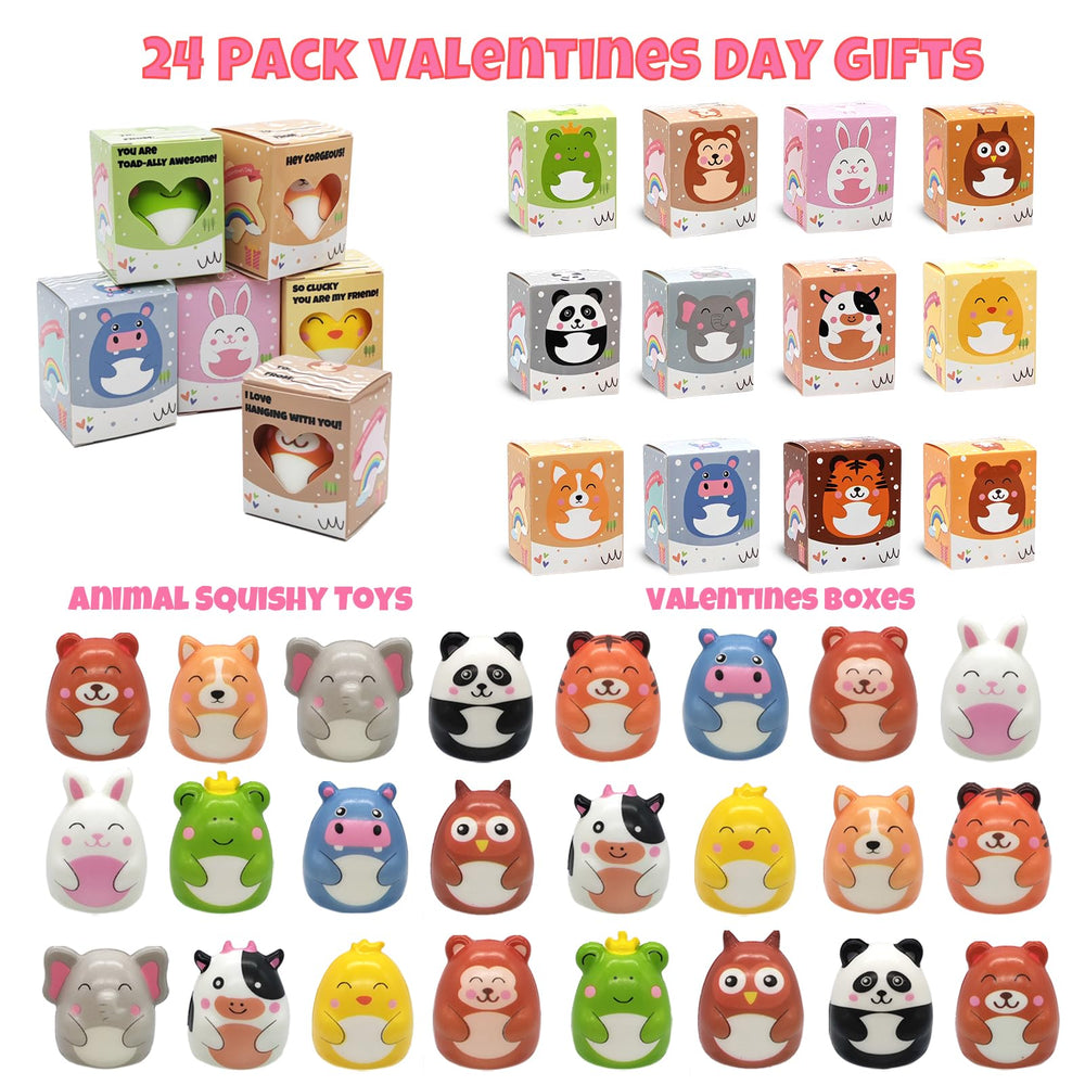 BillMOSS bunny squishy in festive box ideal Valentine treat for kids