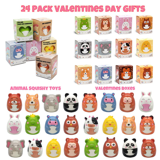 BillMOSS bunny squishy in festive box ideal Valentine treat for kids