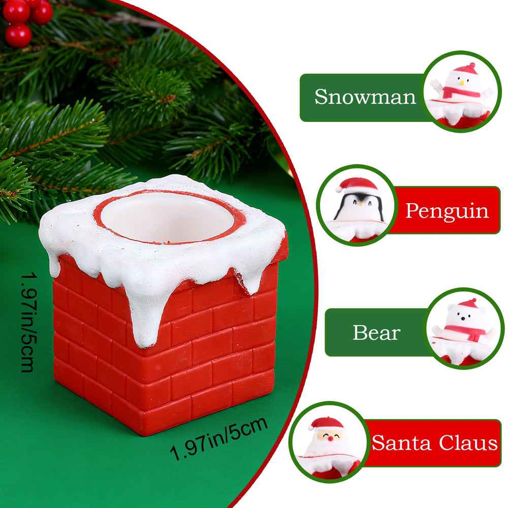 BILLMOSS chimney squishy penguin head pop-up toy fun stocking stuffer