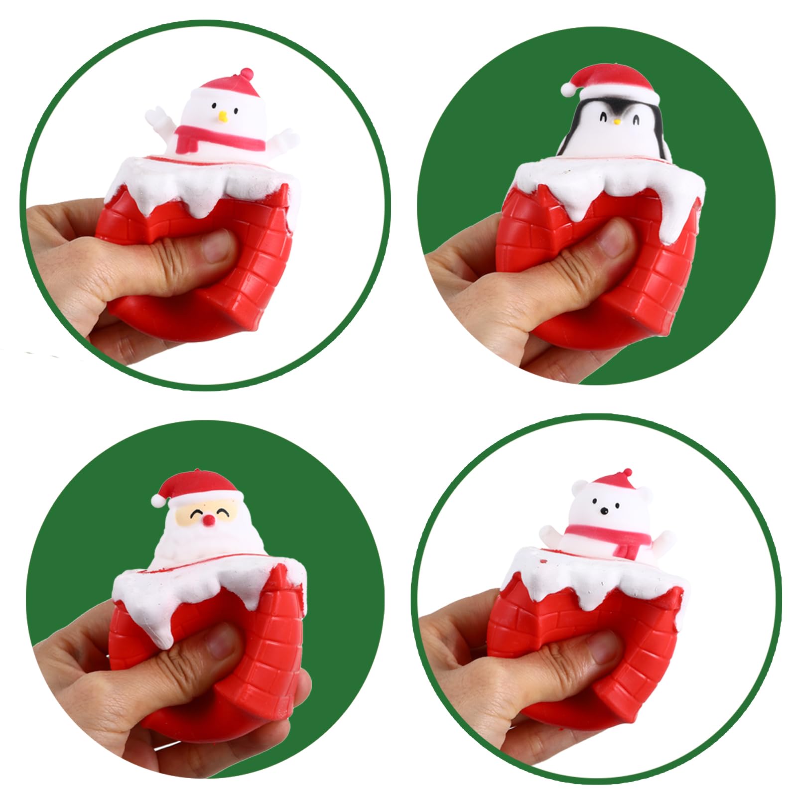 BILLMOSS chimney squishy snowman head pop-up toy ideal for classroom prizes